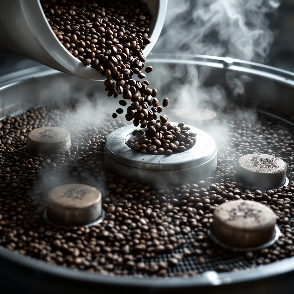 tazza di espresso napoletano con crema fitta su piano di marmo scuro